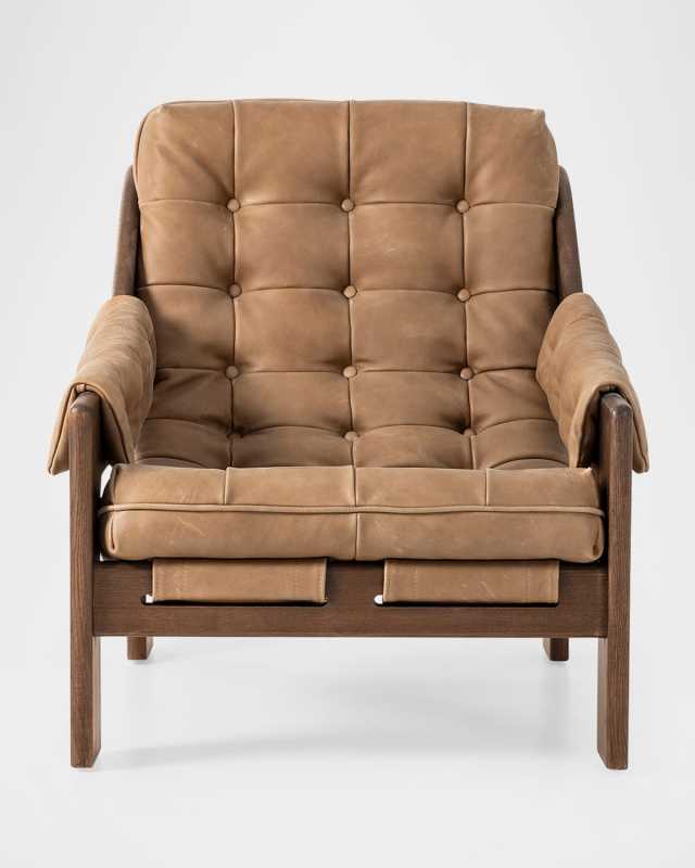 Halston Leather Sling Chair